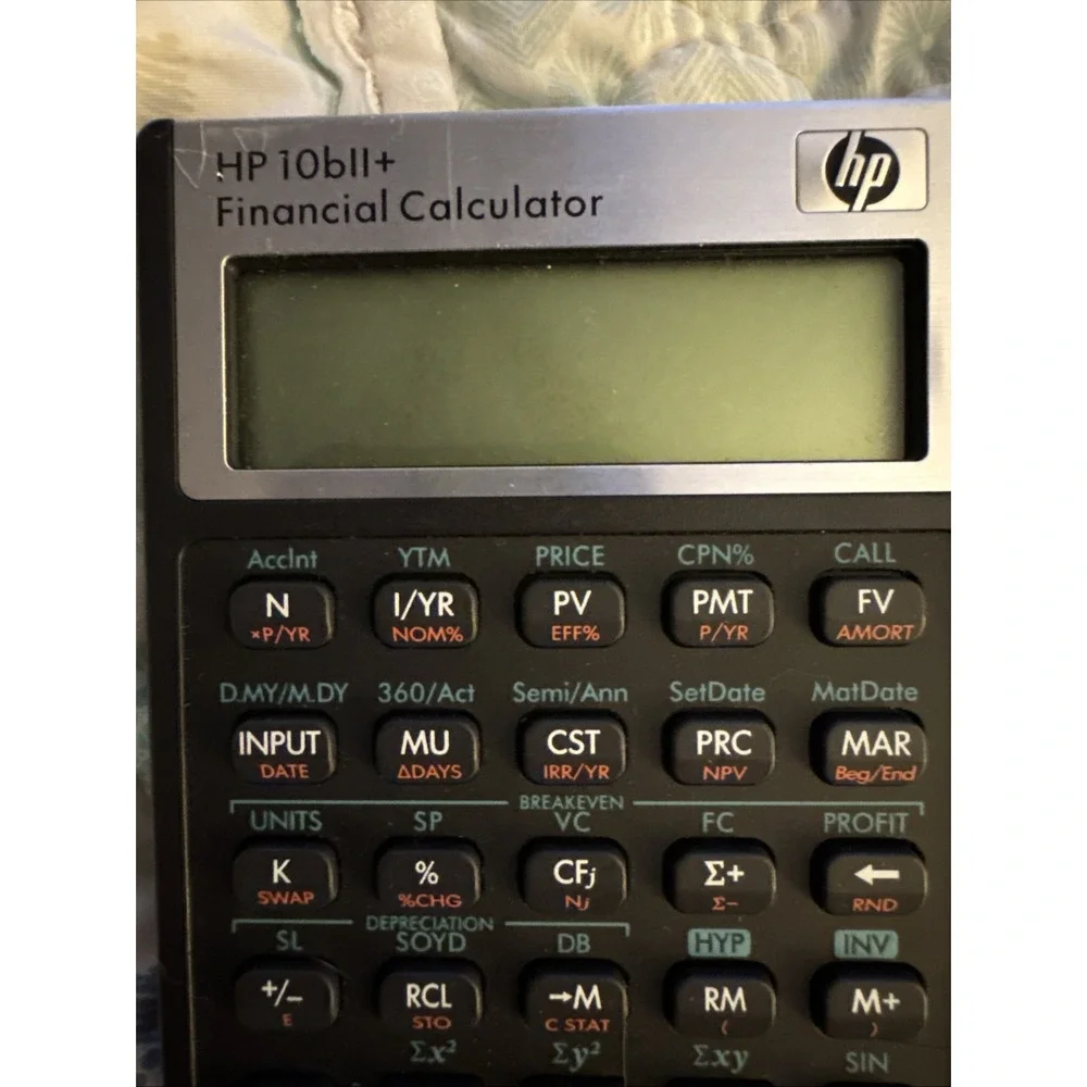 HP 10BII Financial Calculator‎ Tested Works New Batteries